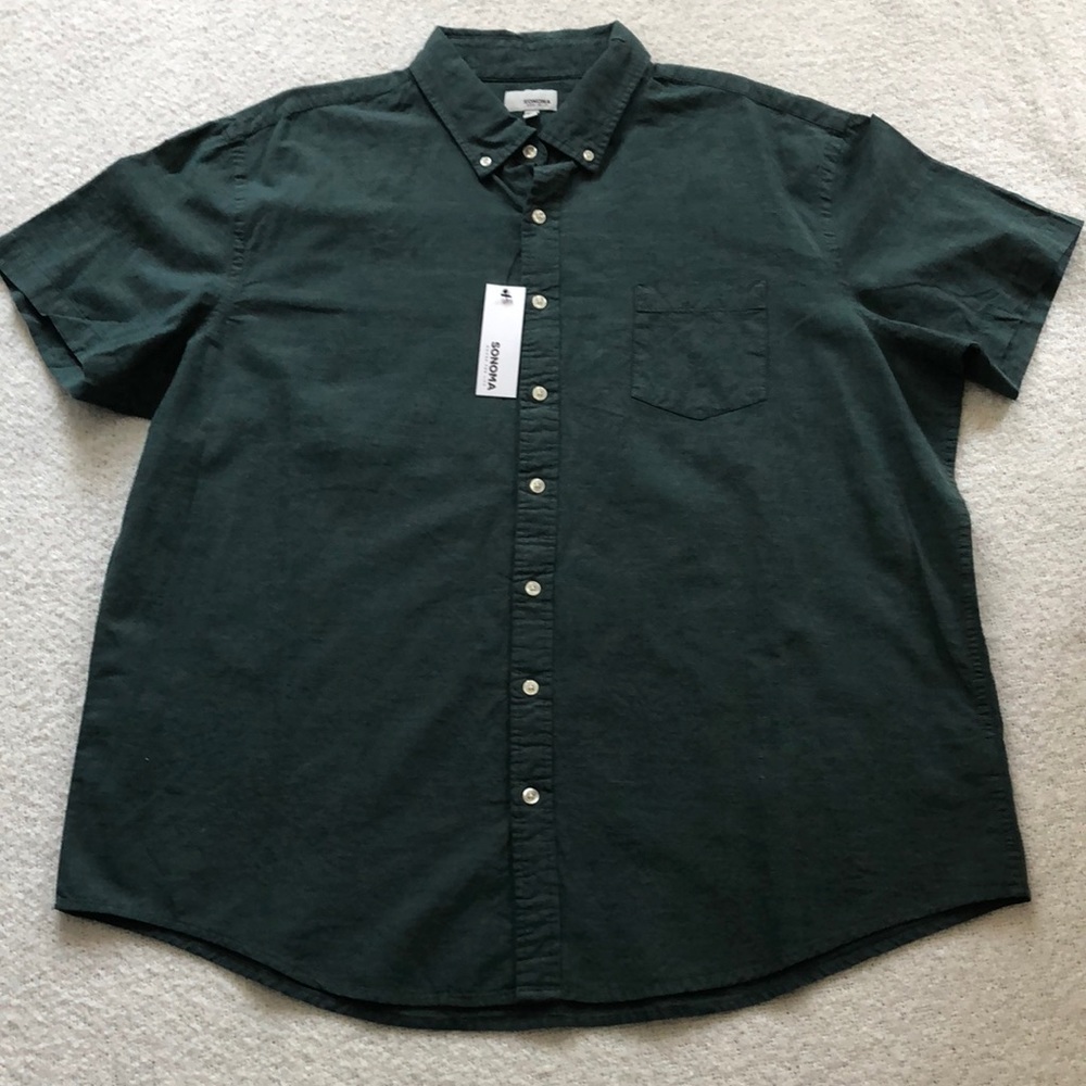 Sonoma button down linen blend Men’s size XXL